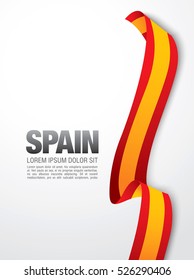 Spanish flag on a white background