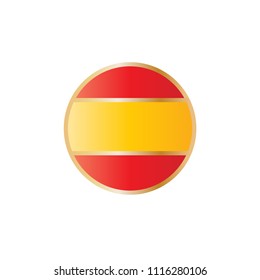 Spanish flag vector icon