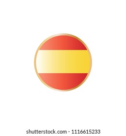 Spanish flag vector icon
