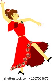 Spanish flamenco dancer.