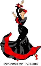 Spanish flamenco dancer