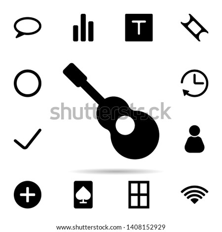 spanish guitar icon. Universal set of web for website design and development, app development