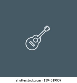 Spanish Guitar vector icon. Spanish Guitar concept stroke symbol design. Thin graphic elements vector illustration, outline pattern for your web site design, logo, UI. EPS 10.