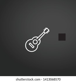 Spanish Guitar vector icon. Spanish Guitar concept stroke symbol design. Thin graphic elements vector illustration, outline pattern for your web site design, logo, UI. EPS 10.