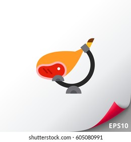 Spanish ham jamon icon