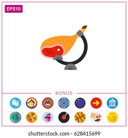 Spanish ham jamon icon
