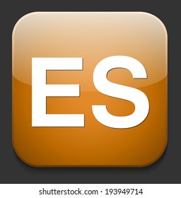 Spanish Language Sign Icon. ES Translation Symbol