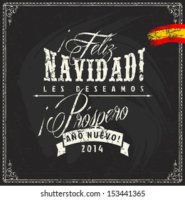 spanish navidad frame vintage christmas latin invite fiesta spain black spanish chalk writing of christmas and new year selling reduce offering and greetings on chalkboard spanish navidad frame vintag