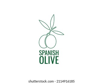 Spanish olive icon vector illustration 