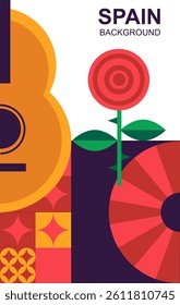 spanish party design for banner, poster, card, ads