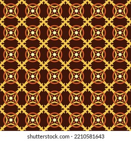 Spanish or Portuguese vector tile pattern, Lisbon floral mosaic, Mediterranean seamless brown ornament Ornamental tile background, background inspired by Spanish and Portuguese traditional tiles