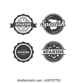 Spanish Restaurant Cuisine Labels