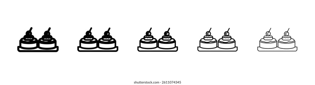 Spanish snack icon Symbol mark in Outline style