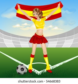 Spanish soccer fan