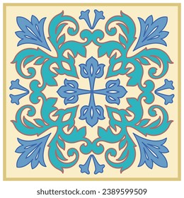 Spanish tile design, vector illustration