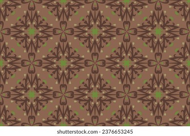 Spanish tile pattern vector seamless with floral ornaments. Portuguese azulejos ceramic, mexican talavera, italian sicily majolica design. Texture for kitchen wallpaper or bathroom flooring.