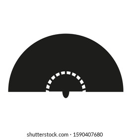 Spanish typical fan icon vector