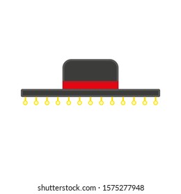 Spanish typical flamenco hat icon vector