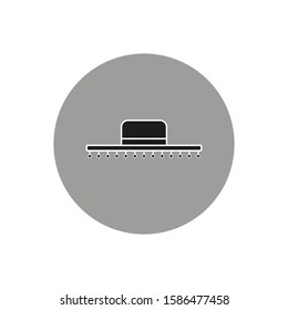 Spanish typical flamenco hat icon vector