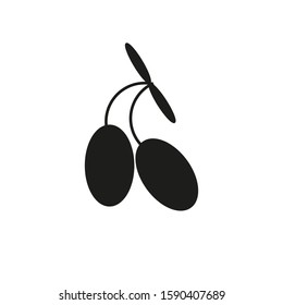 Spanish typical olives icon vector