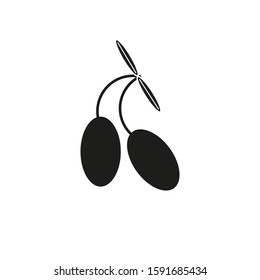 Spanish typical olives icon vector