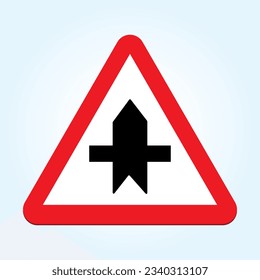 Spanish Warning sign P1 intersection priority