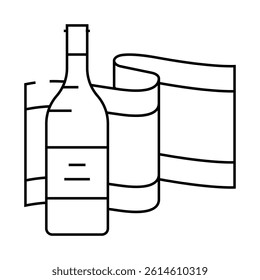 spanish wine spanish cuisine line icon vector. spanish wine spanish cuisine sign. isolated contour symbol black illustration