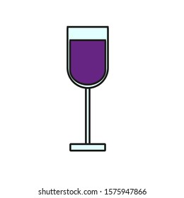 Spanish wine glass icon vector