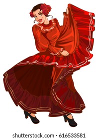 red dress in bailando song
