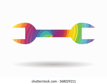 spanner colorful icon