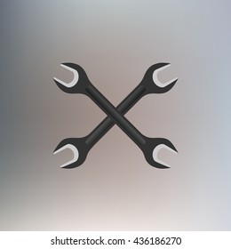  spanner, crossed wrenches vector hand wrench tool 