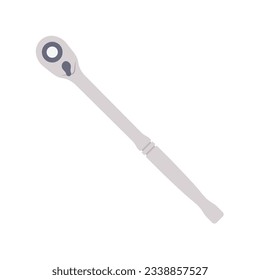 Spanner Flat Illustration. Clean Icon Design Element on Isolated White Background