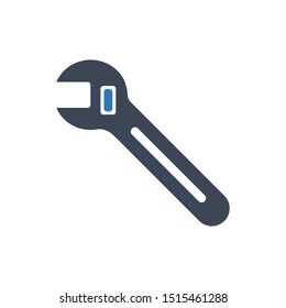 Spanner icon in blue gray color