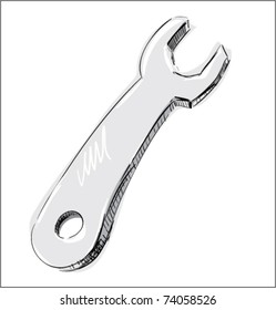 Spanner icon color sketch