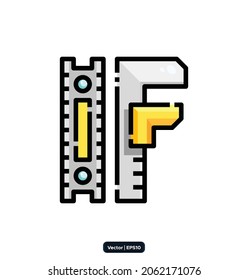 spanner icon. Construction Related Vector Icons. building, construction and home repair tools Icon Concept. Pixel perfect.