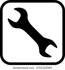 El icono de la llave aislado en el fondo blanco