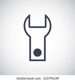 Spanner icon in line style
