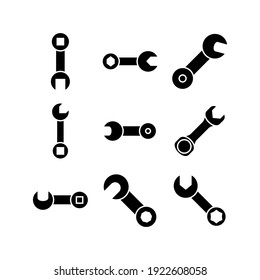 spanner icon or logo isolated sign symbol vector illustration - Collection of high quality black style vector icons
