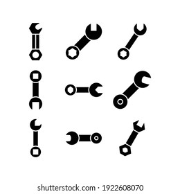 spanner icon or logo isolated sign symbol vector illustration - Collection of high quality black style vector icons
