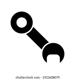 icono de spanner o logotipo símbolo de signo aislado ilustración vectorial - iconos vectoriales de estilo negro de alta calidad
