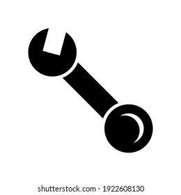 spanner icon or logo isolated sign symbol vector illustration - high quality black style vector icons
