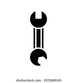 spanner icon or logo isolated sign symbol vector illustration - high quality black style vector icons
