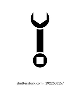 spanner icon or logo isolated sign symbol vector illustration - high quality black style vector icons
