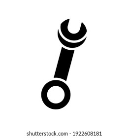 spanner icon or logo isolated sign symbol vector illustration - high quality black style vector icons
