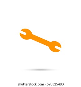spanner icon. Orange icon