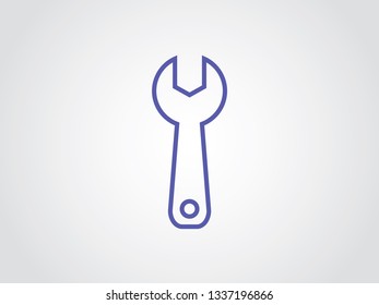 Spanner Icon Outline