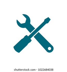 Spanner Icon And Screw Driver Icon Conception 