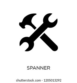 Spanner icon. Spanner symbol design from Construction collection. Simple element vector illustration on white background.