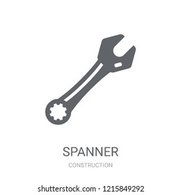 Spanner icon. Trendy Spanner logo concept on white background from Construction collection. Suitable for use on web apps, mobile apps and print media.