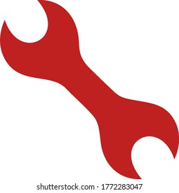 Spanner icon. Vector. Flat and modern style.